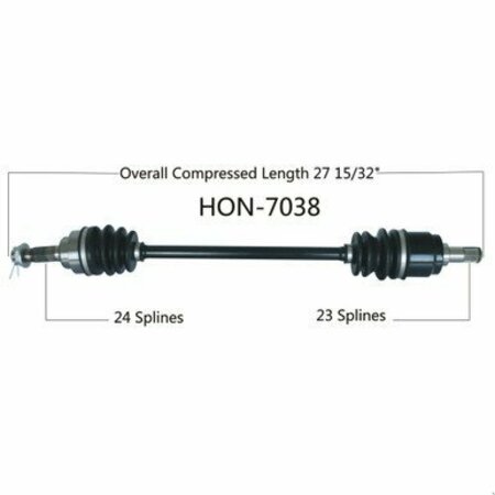 WIDE OPEN OE Replacement CV Axle for HONDA REAR R MUV700 BIG RED 09-13 HON-7038